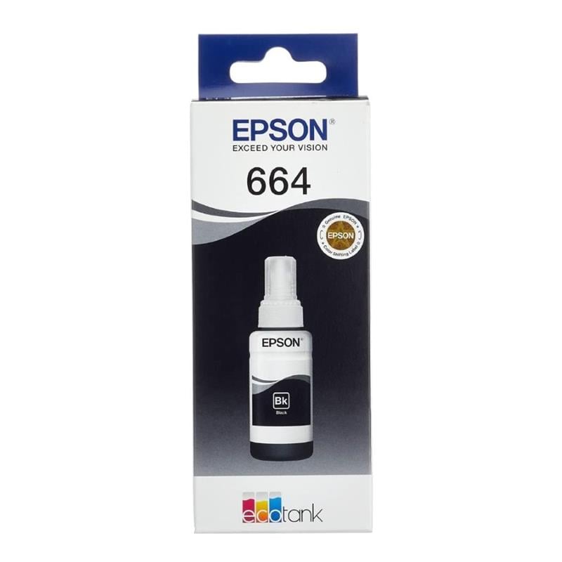 Epson Mürekkep Tüpü T6641 L200 Black 70ml