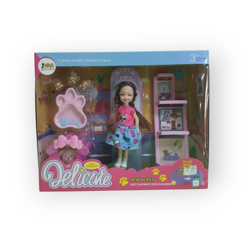 EVCİL HAYVANLI BEBEK SETİ - EĞLENCELİ OYUN SETİ 