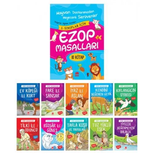 Ezop Masalları 1. 2. Sınıflar 10 Kitap / EMA Kİtap