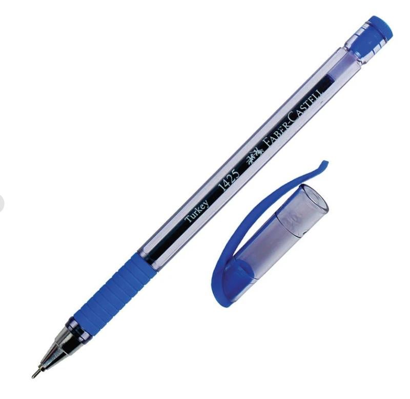 Faber-Castell 1425 Tükenmez Kalem 0.7 mm İğne Uçlu Mavi 10'lu Paket