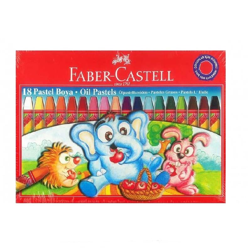 Faber Castell 18 Renk Pastel Boya Kalemi Karton Kutulu 