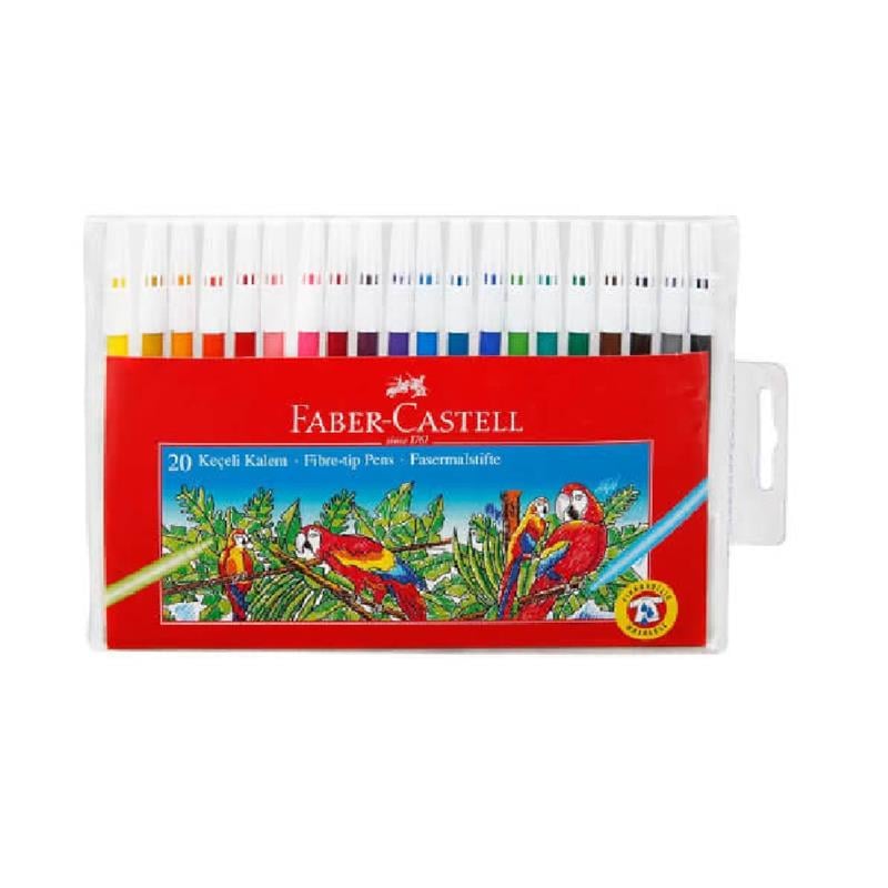Faber Castell 20 Renk Yıkanabilir Keçeli Kalem