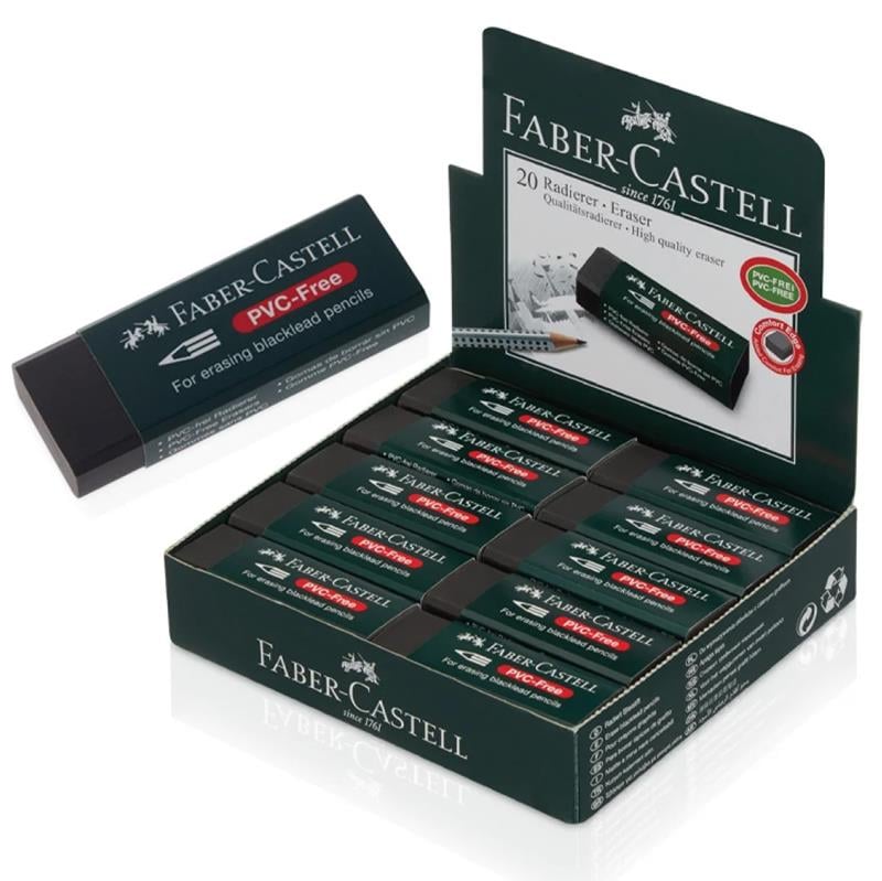 Faber Castell 7089/20 Siyah Silgi 20'li Paket