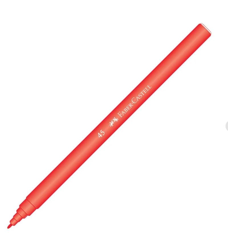 Faber Castell Kırmızı Keçeli Kalem 10'lu Paket