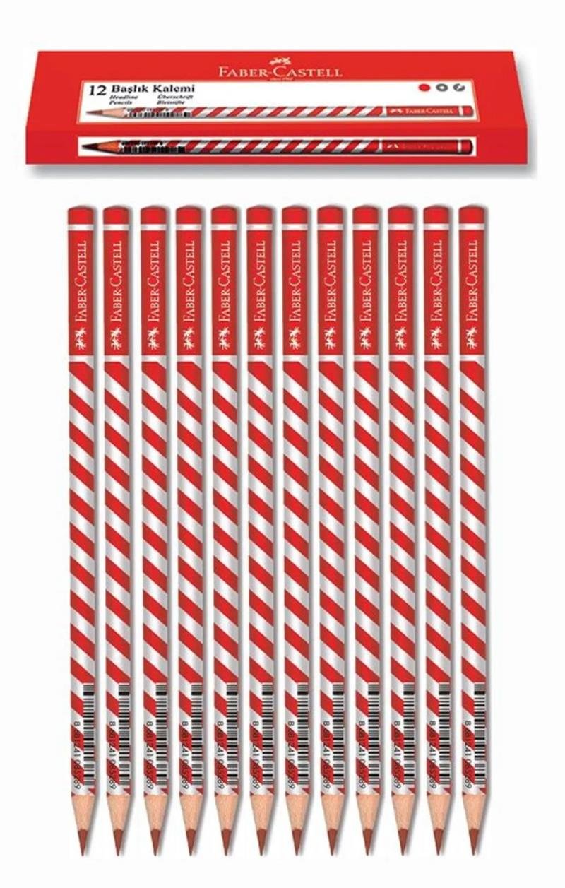 Faber Castell Kurşun Kalem Candy Roll Kırmızı 12’li Kutu