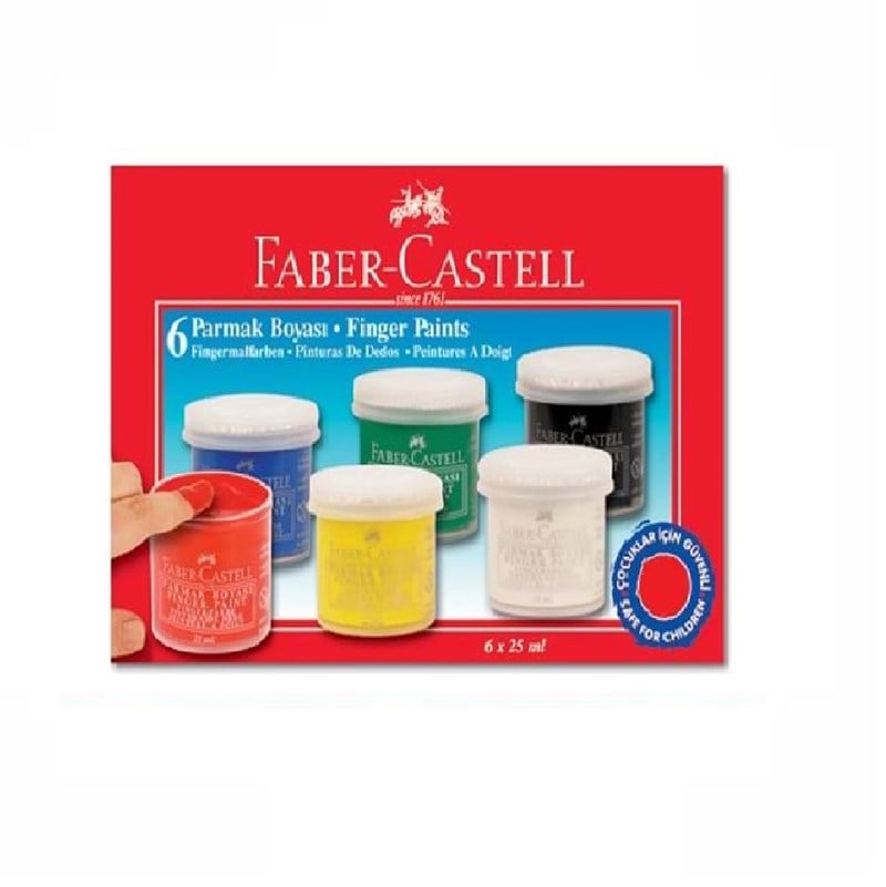 Faber Castell Parmak Boyası 25ml x 6 Renk