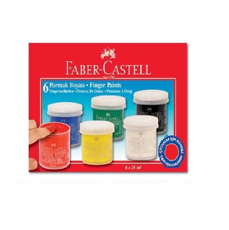 Faber Castell Parmak Boyası 25ml x 6 Renk