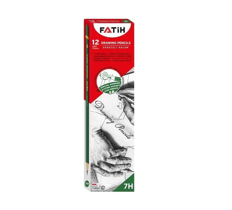 Fatih 7H Dereceli Kurşun Kalem 12'li Kutu