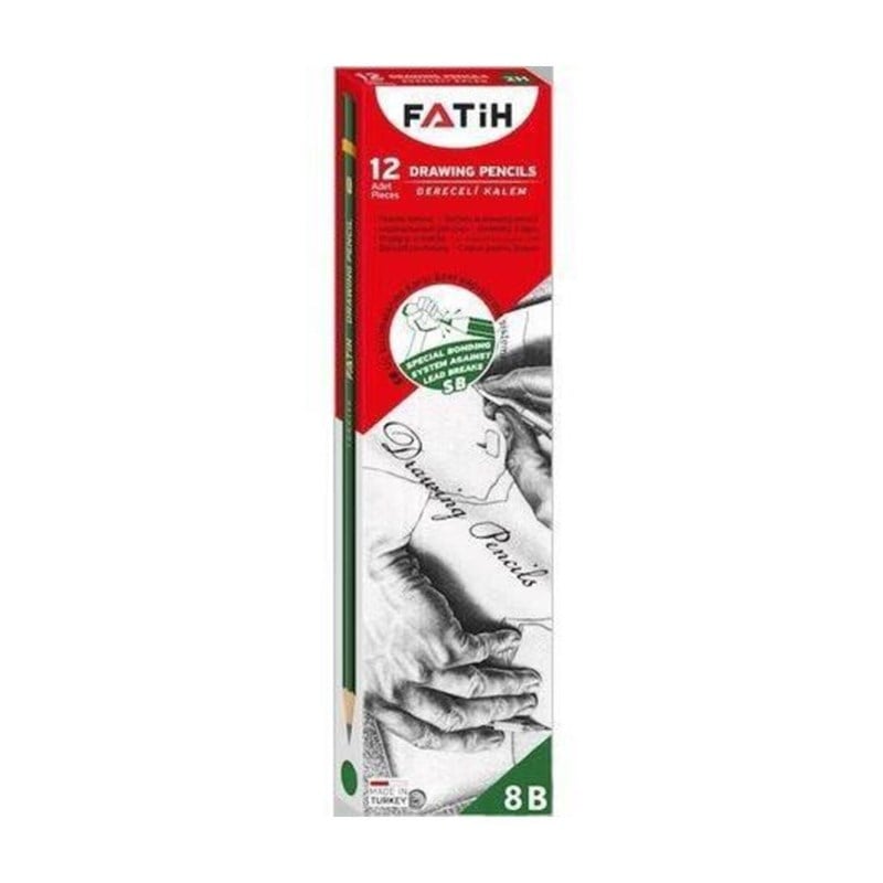 Fatih 8B Dereceli Kurşun Kalem 12'li Kutu