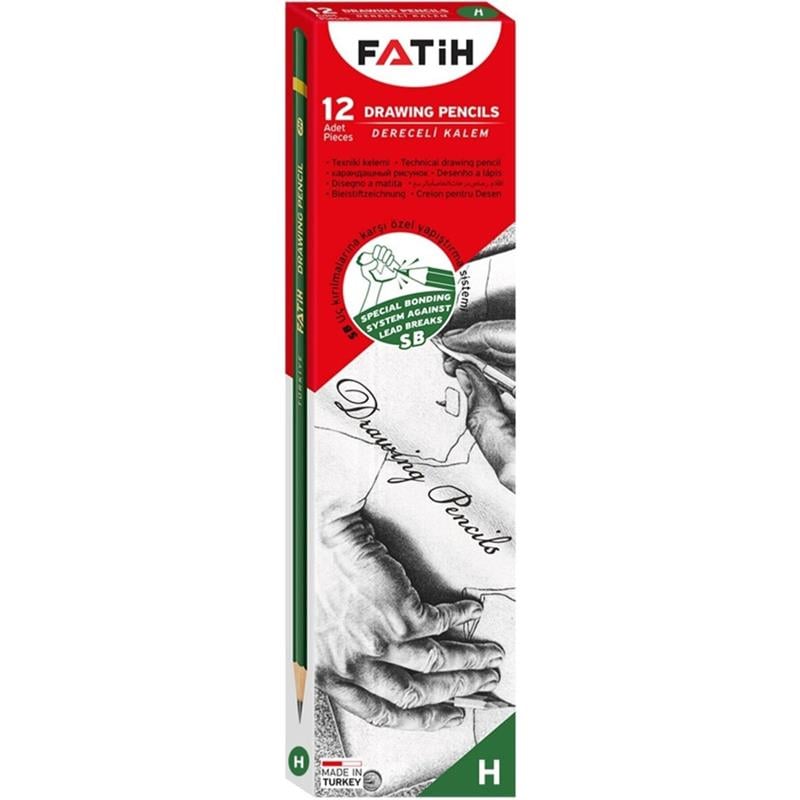 Fatih H Dereceli Kurşun Kalem 12'li Kutu