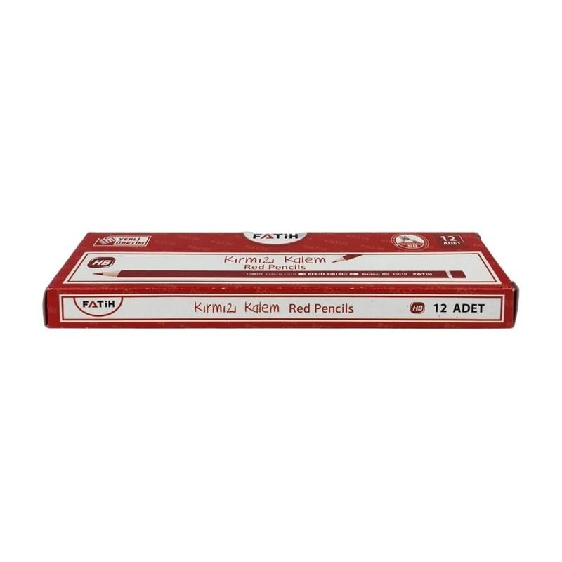 Fatih Kopya Kalemi Kırmızı HB 12'li Paket