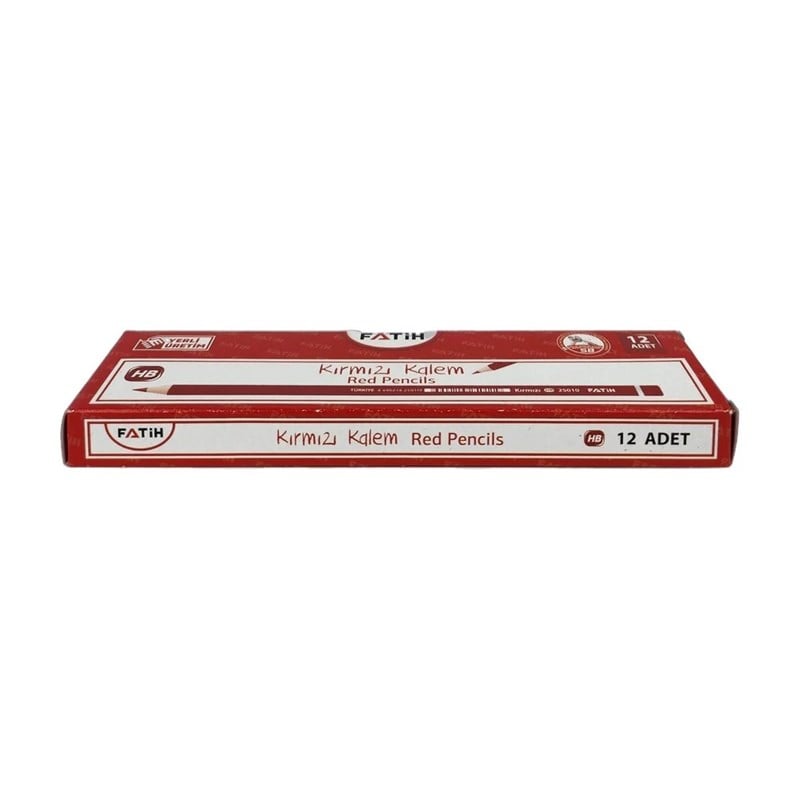 Fatih Kopya Kalemi Kırmızı HB 12'li Paket