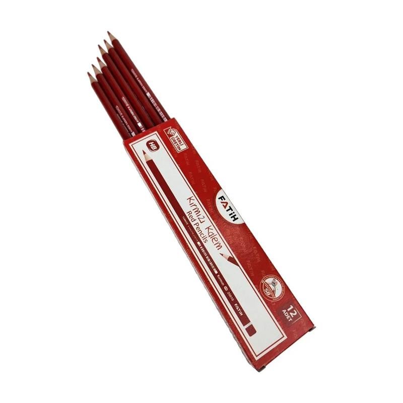 Fatih Kopya Kalemi Kırmızı HB 12'li Paket