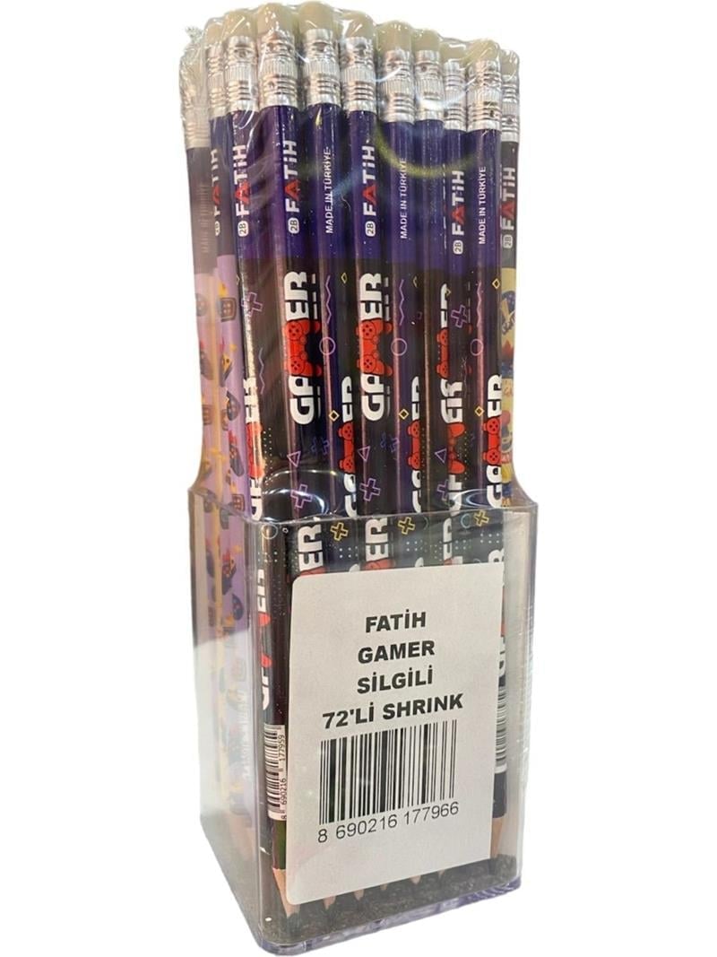 Fatih Kurşun Kalem Gamer Silgili - 72'li Paket 