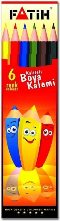 Fatih Kuru Boya 6 Renk Tam Boy
