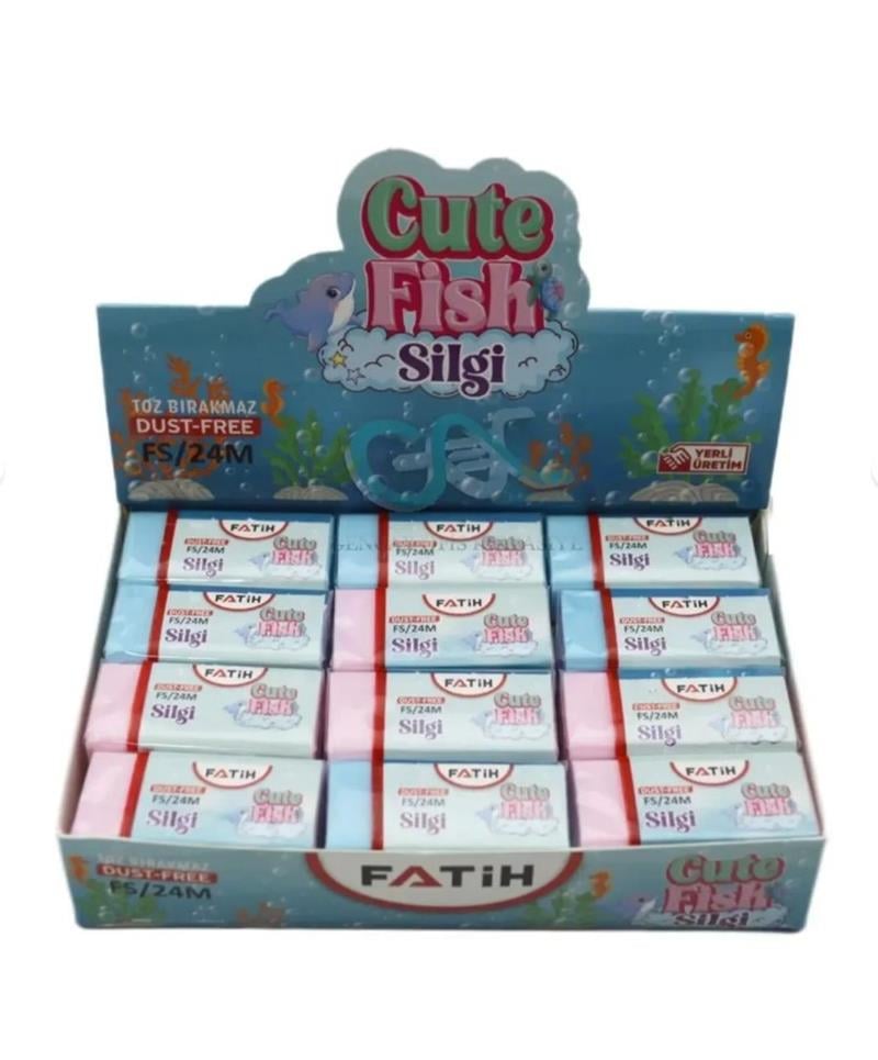 Fatih Silgi Cute Fish Pvc Soft Fs24 24'lü Paket