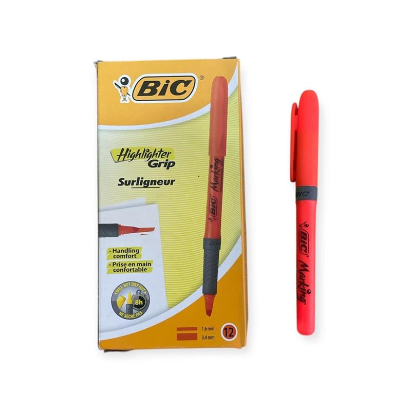 Fosforlu Kalem- Marking Highlighter Grip Turuncu 12'li Kutu