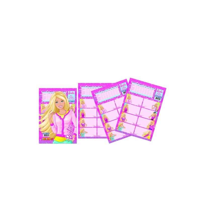 Gıpta Barbie Etiket Ders Programlı 3 Yaprak