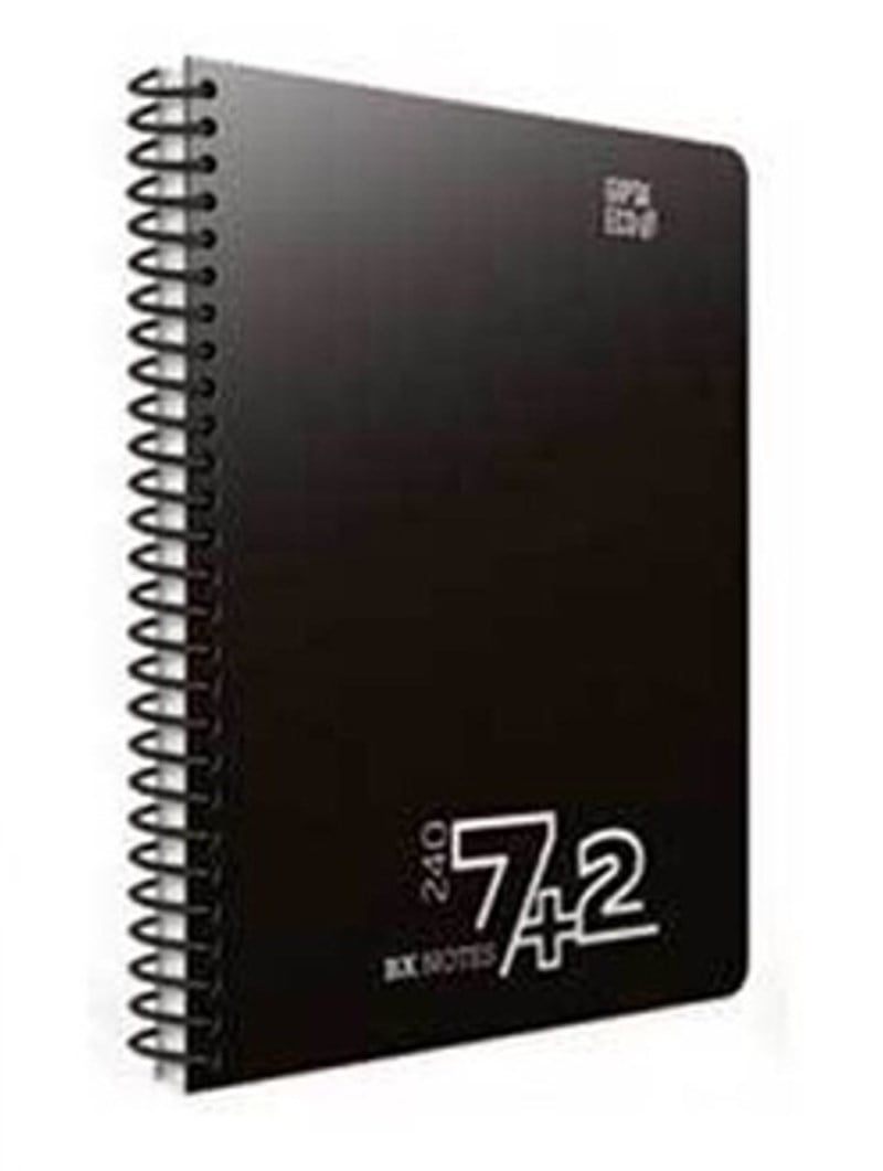 Gıpta Bx Notes Defter Spiralli Plastik Kapak A4 240 Yaprak 7+2 Seperatörlü 