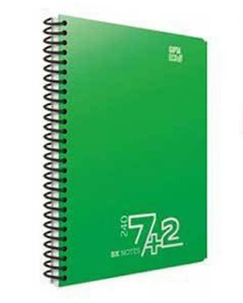 Gıpta Bx Notes Defter Spiralli Plastik Kapak A4 240 Yaprak 7+2 Seperatörlü 