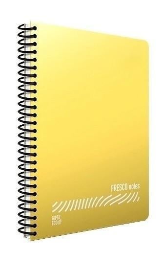 Gıpta Fresco Defter Spiralli Düz Plastik A5 96 Yaprak Çizgili
