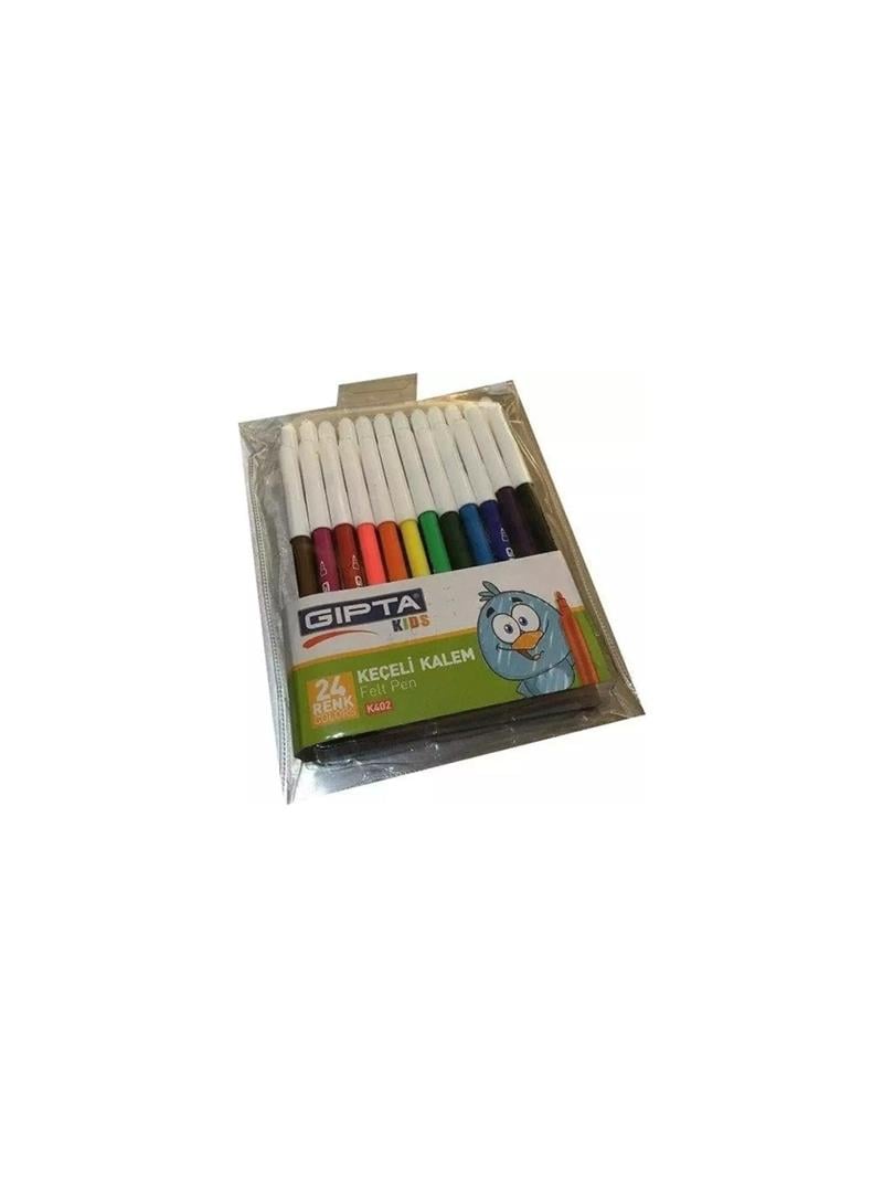 Gıpta Keçeli Kalem Pvc Çantalı 24 Renk K402