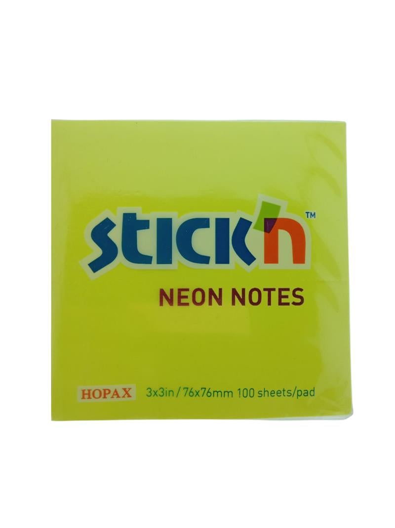 Gıpta Stick'n Post-it Neon Sarı 76x76 100 yp 12'li Paket