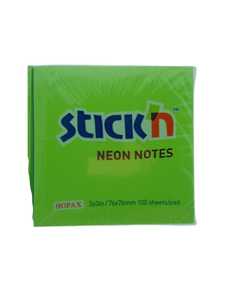 Gıpta Stick'n Post-it Neon Yeşil 76x76 100 yp 12'li Paket