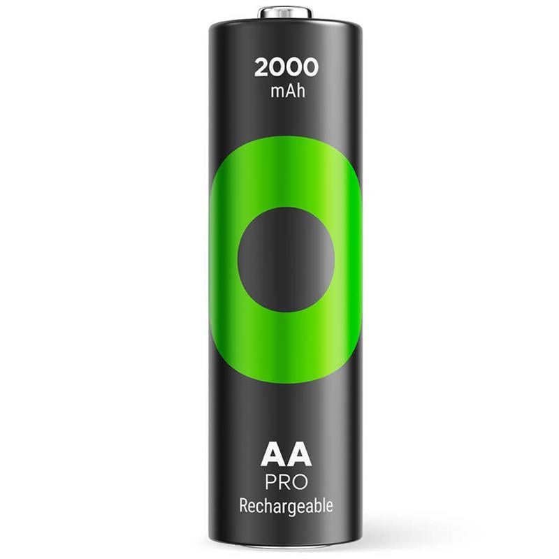 GP Batteries ReCyko Pro 2100 Serisi 2000 mAh AA Kalem Ni-Mh Şarjlı Pil, 1.2 Volt, 4'lü Kartela