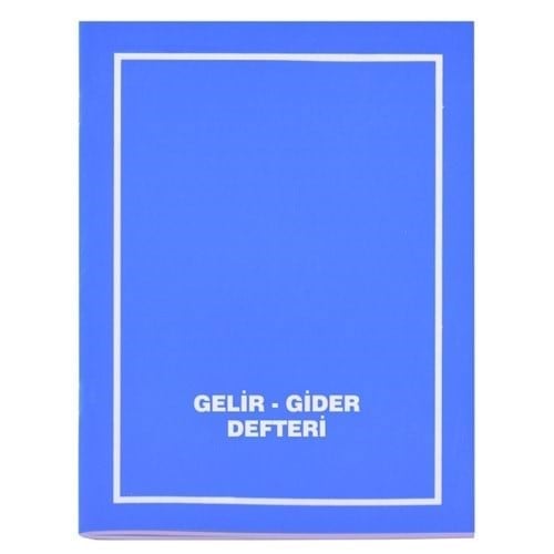 Gülpaş Gelir Gider Defteri Plastik Kapak 40 Yaprak