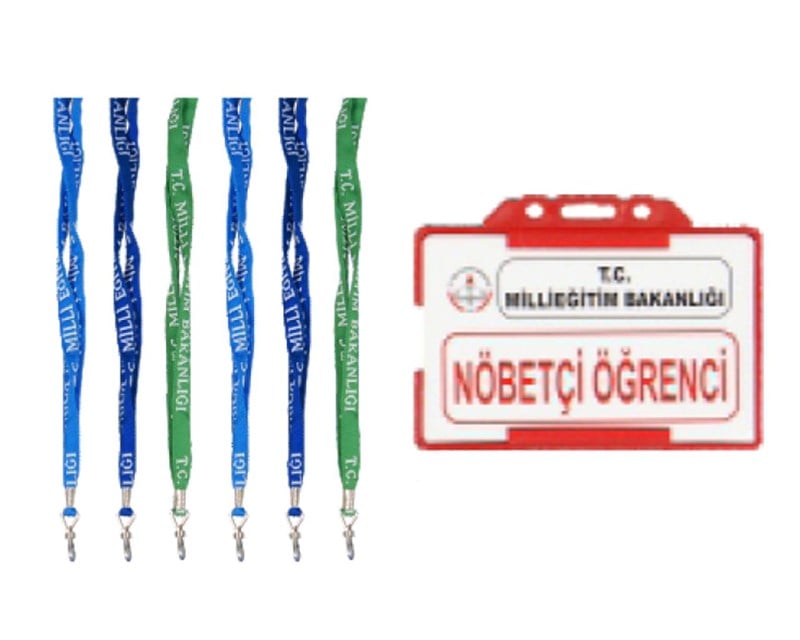 Gülpaş Yaka Kartı Nöbetçi Öğrenci İpli