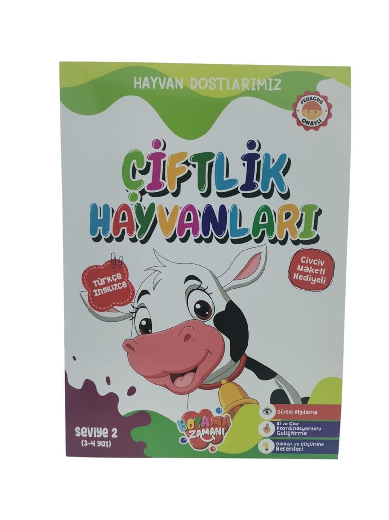 Hayvan Dostlarımız Çiftlik Hayvanları Seviye 2 3 Kareli Yaş