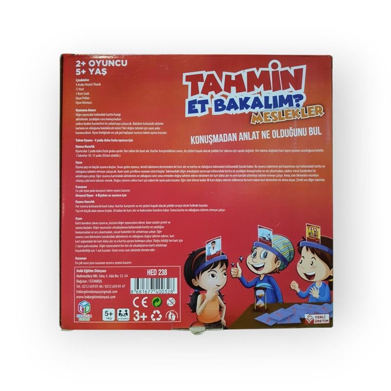 Hed Tahmin Et Bakalım Meslekler 238