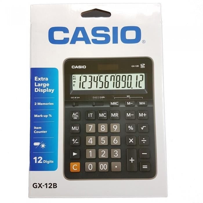 Hesap Makinesi- Casio Gx-12b Masaüstü 12 Hane