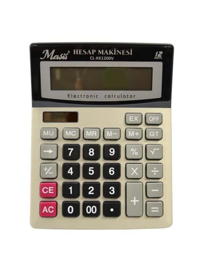 Hesap Makinesi- Masis 12 Hanelı Kk1200v