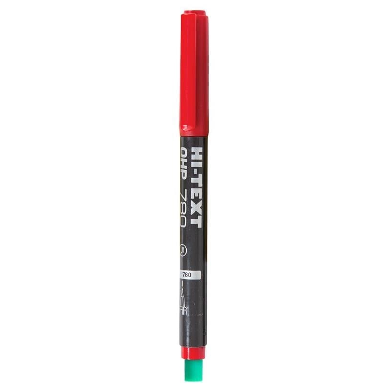Hı-text Asetat Kalemi (S) Kırmızı 780SK