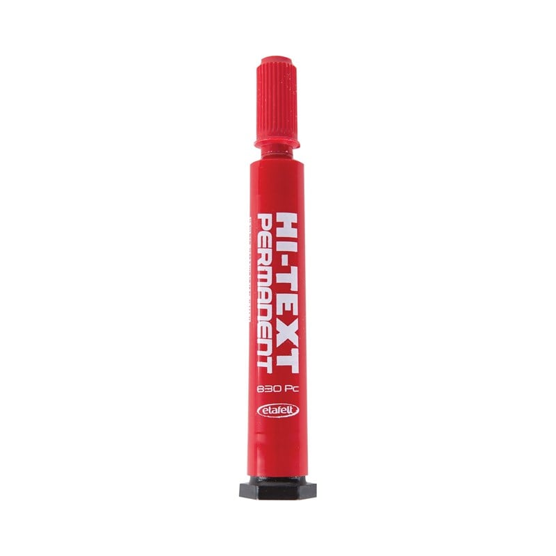 Hi-Text Markör Kalem Kesik Uç Kırmızı 830PCK