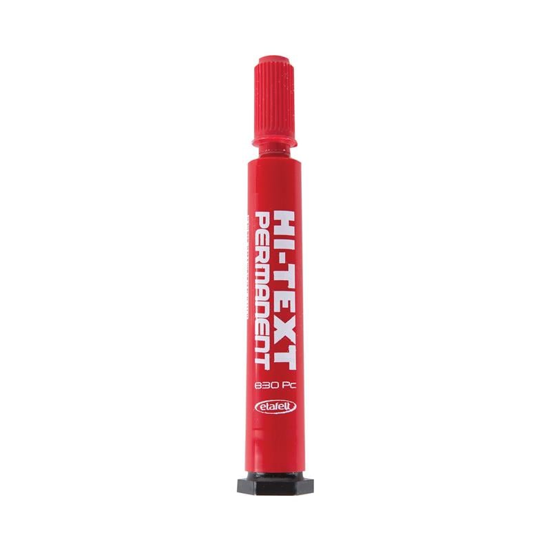 Hi-Text Markör Kalem Kesik Uç Kırmızı 830PCK