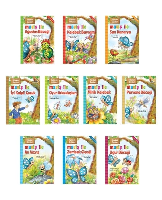 Kelebek Öyküleri 1. 2. Sınıflar 10 Kitap / EMA Kitap