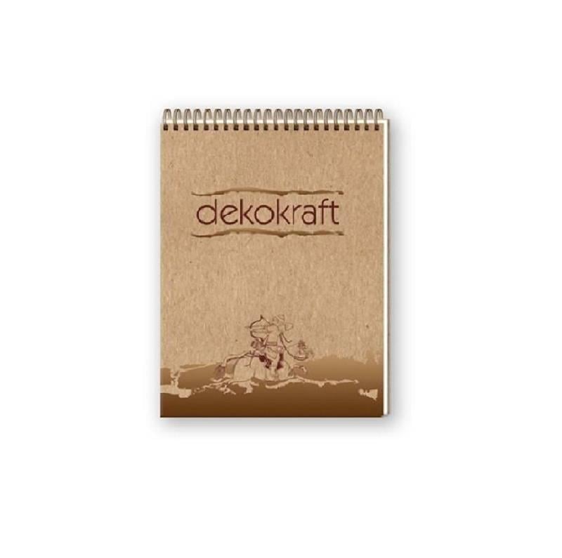 Keskin Color Bloknot Dekokraft A6 Spiralli  80 Yaprak Kareli