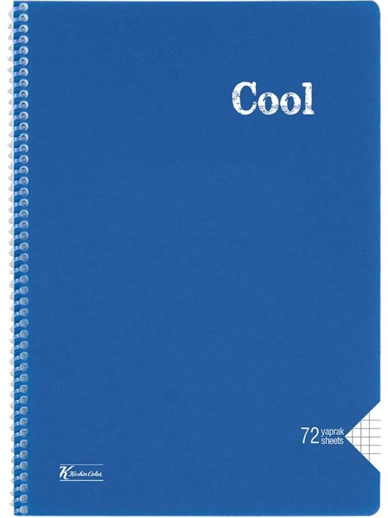 Keskin Color Cool A4 72 Yaprak Kareli Pp Kapak Spiralli Defter