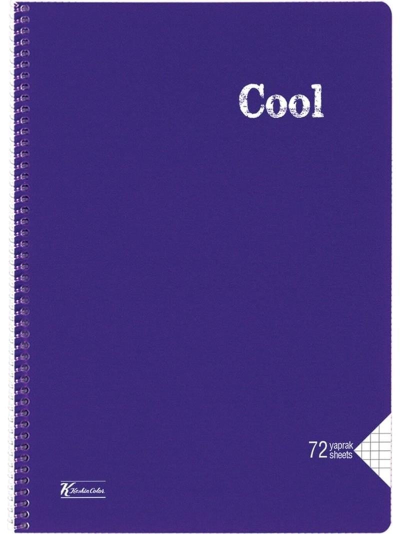 Keskin Color Cool A4 72 Yaprak Kareli Pp Kapak Spiralli Defter