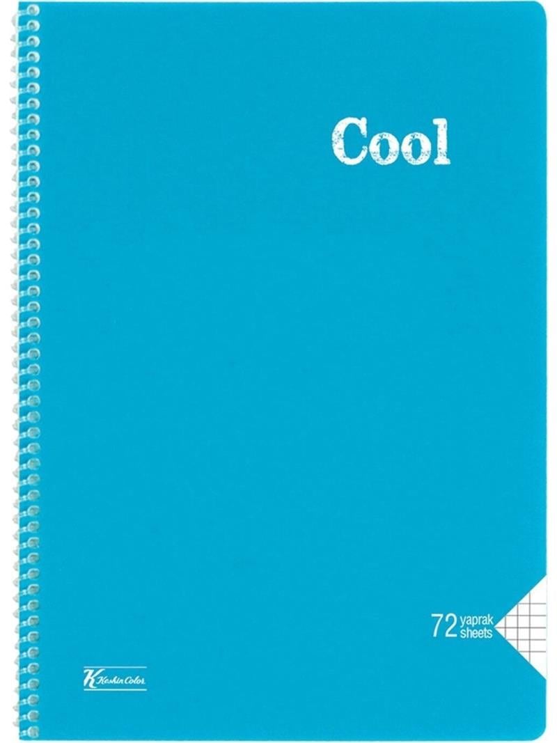 Keskin Color Cool A4 72 Yaprak Kareli Pp Kapak Spiralli Defter