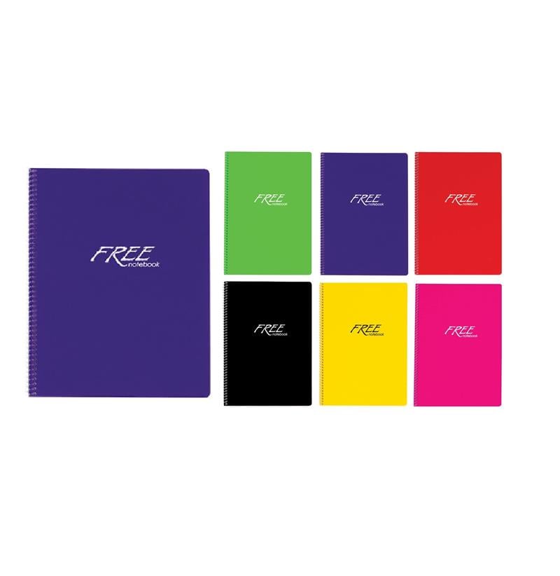 Keskin Color Defter Free A4 Spiralli  Plastik Kapak 100 Yaprak Çizgili
