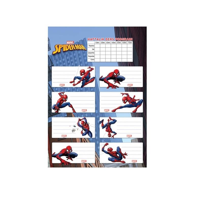Keskin Color Spiderman Etiket Ders Programlı 3’lü