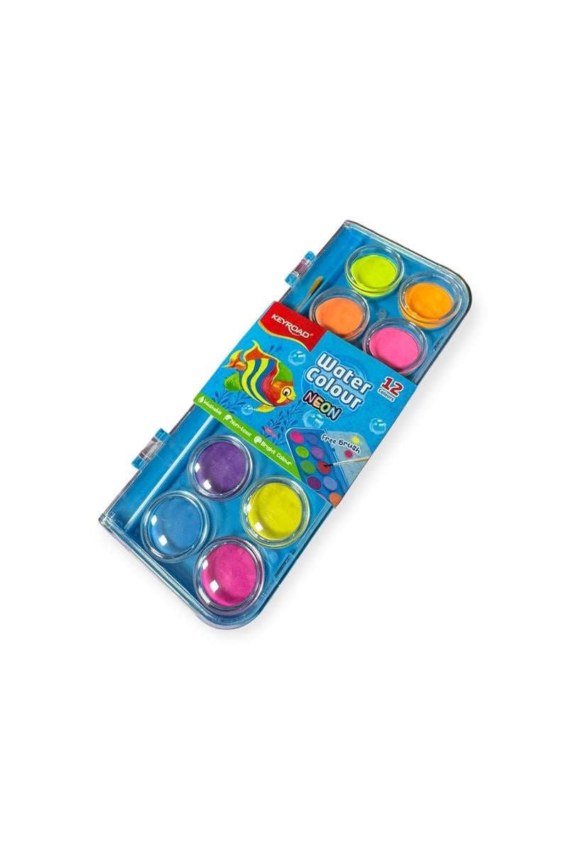 Keyroad Kr972801 12 Renk Neon 28 Mm Sulu Boya