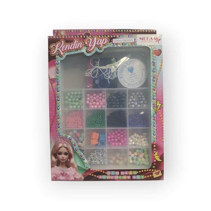 KING TOYS KENDİN YAP TAKI BONCUK SETİ RENKLİ & PARLAK BONCUKLARLA TASARIM 