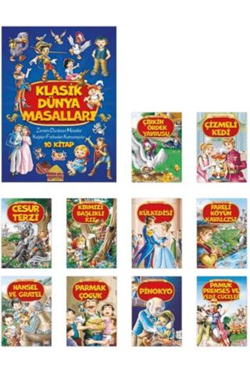 Klasik Dünya Masalları (10 Kitap) /bcrk Çocuk