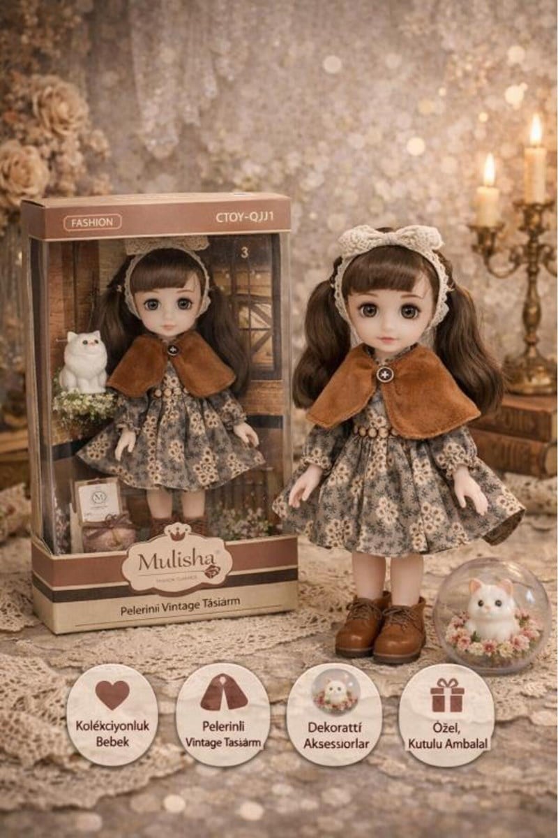 Klasik Moda Aksesuarlı Oyuncak Bebek Ctoy-qj105c 