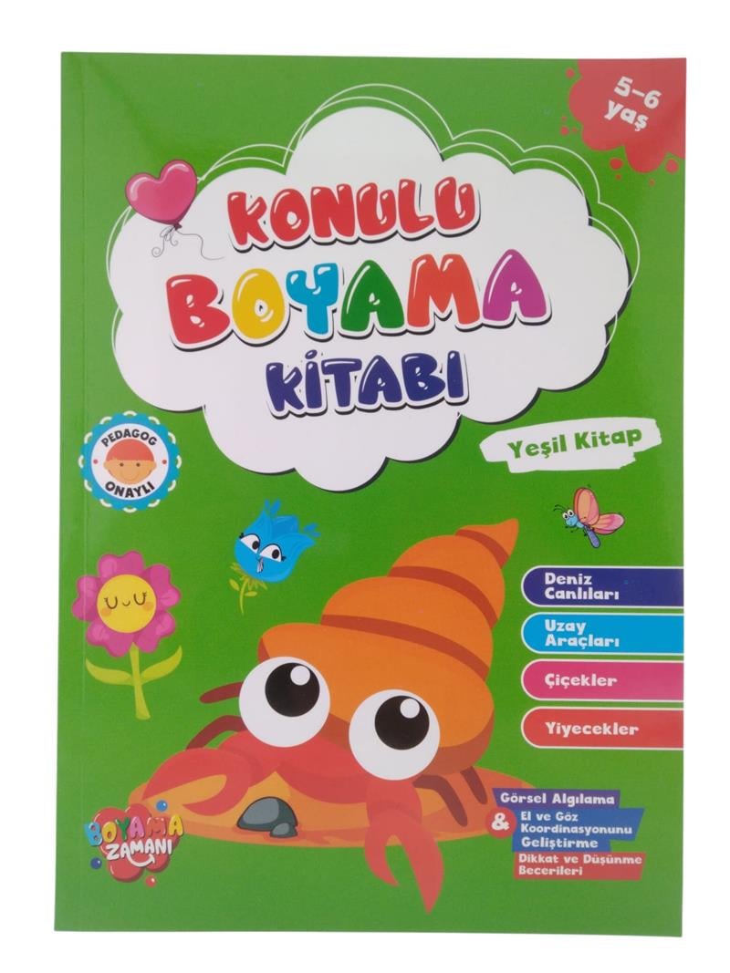 Konulu Boyama Yeşil Kitap 5-6 Yaş